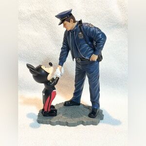 Disney Mickey Mouse a tribute to law enforcement Charles Boyer 8” figurine RARE